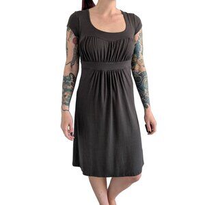 Athleta Gray Short Sleeve Athleisure T-Shirt Dress | S